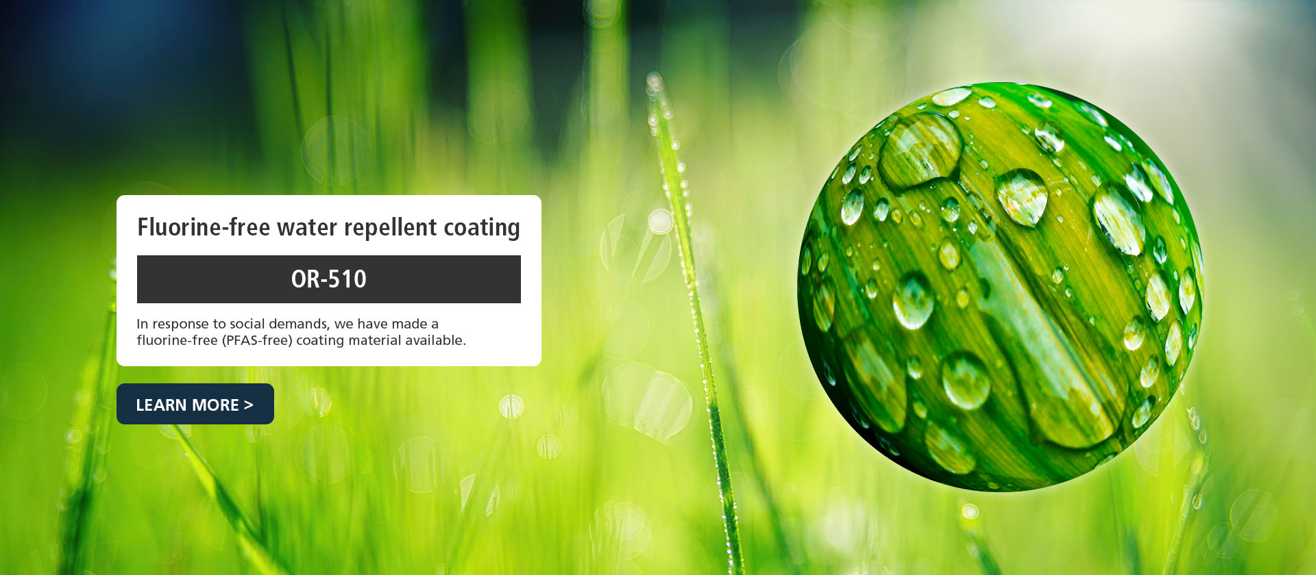 Evaporation Materials: Fluorine-free water repellent coating OR-510