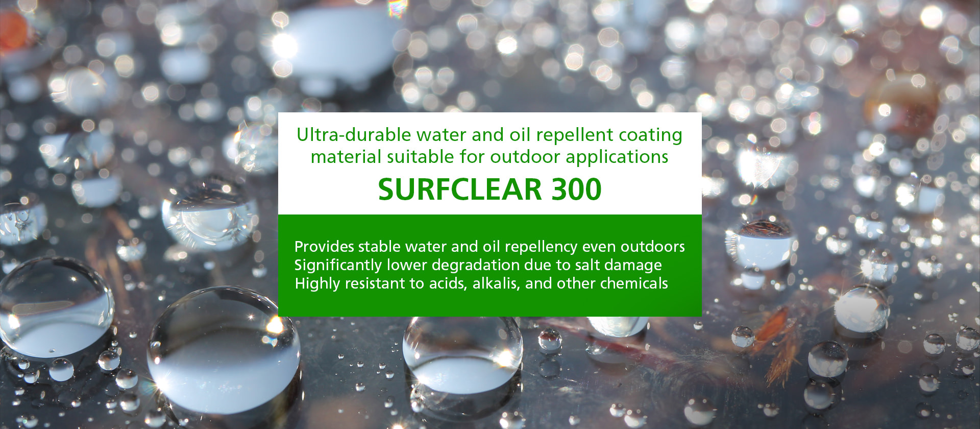 Water and oil repellent coating SURFCLEAR